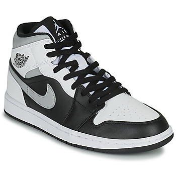 Shoes Children High top trainers Nike AIR JORDAN 1 MID GS 'White Shadow' White