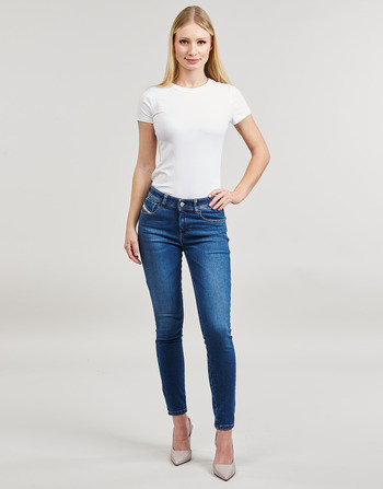 Clothing Women Skinny jeans Diesel 2017 SLANDY Blue / Dark