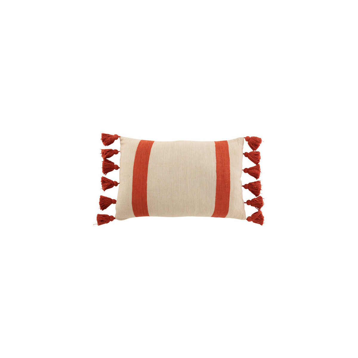 Home Cushions J-line COUSSIN PLAG RAY RECT COT CORA Red