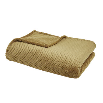 Home Blankets / throws Today Plaid XL #1 Honey 150/200 Polyester TODAY Essential Bronze Bronze