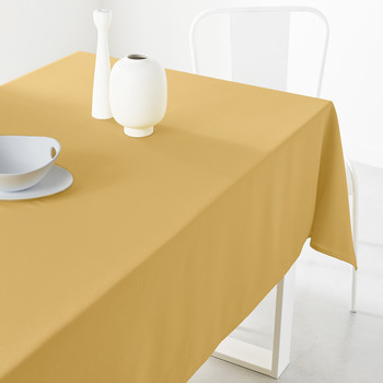Home Tablecloth Today Nappe 150/250 Polyester TODAY Essential Ocre Ocre tan