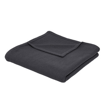 Home Blankets / throws Today Jeté de Lit Nid d'Abeille 150/200 Coton TODAY Essential Fusain Fusain
