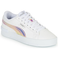 Shoes Girl Low top trainers Puma Jada Holo Jr White / Pink