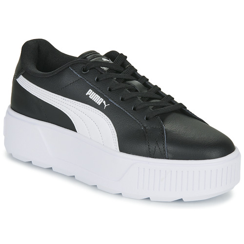 Shoes Children Low top trainers Puma Karmen L PS Black / White
