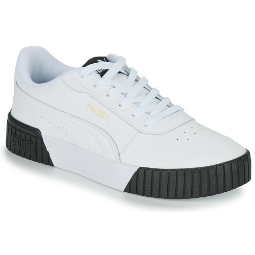 Puma Carina 2.0 White Black - Free delivery | Spartoo NET ! - Shoes Low top trainers Women USD/$70.50