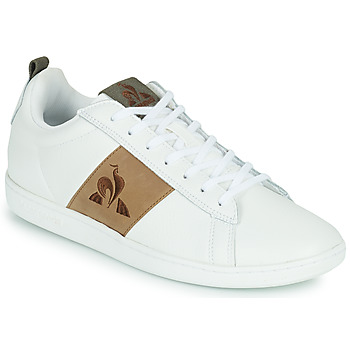 Shoes Men Low top trainers Le Coq Sportif COURTCLASSIC WORKWEAR LEATHER White / Brown