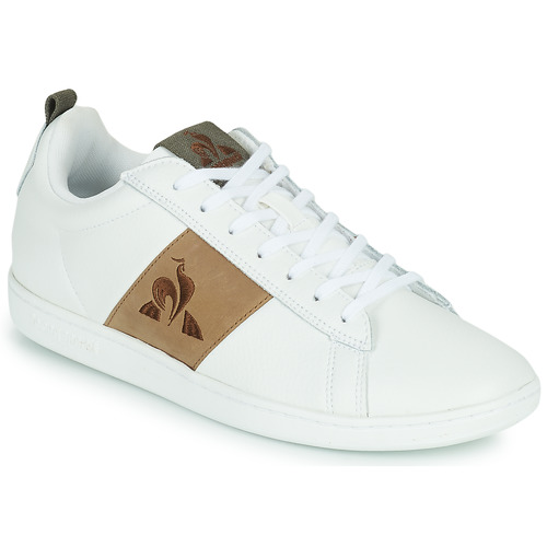 Shoes Children Low top trainers Le Coq Sportif COURTCLASSIC WORKWEAR LEATHER White / Brown