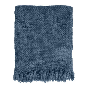 Home Blankets / throws Malagoon Indigo solid throw Blue