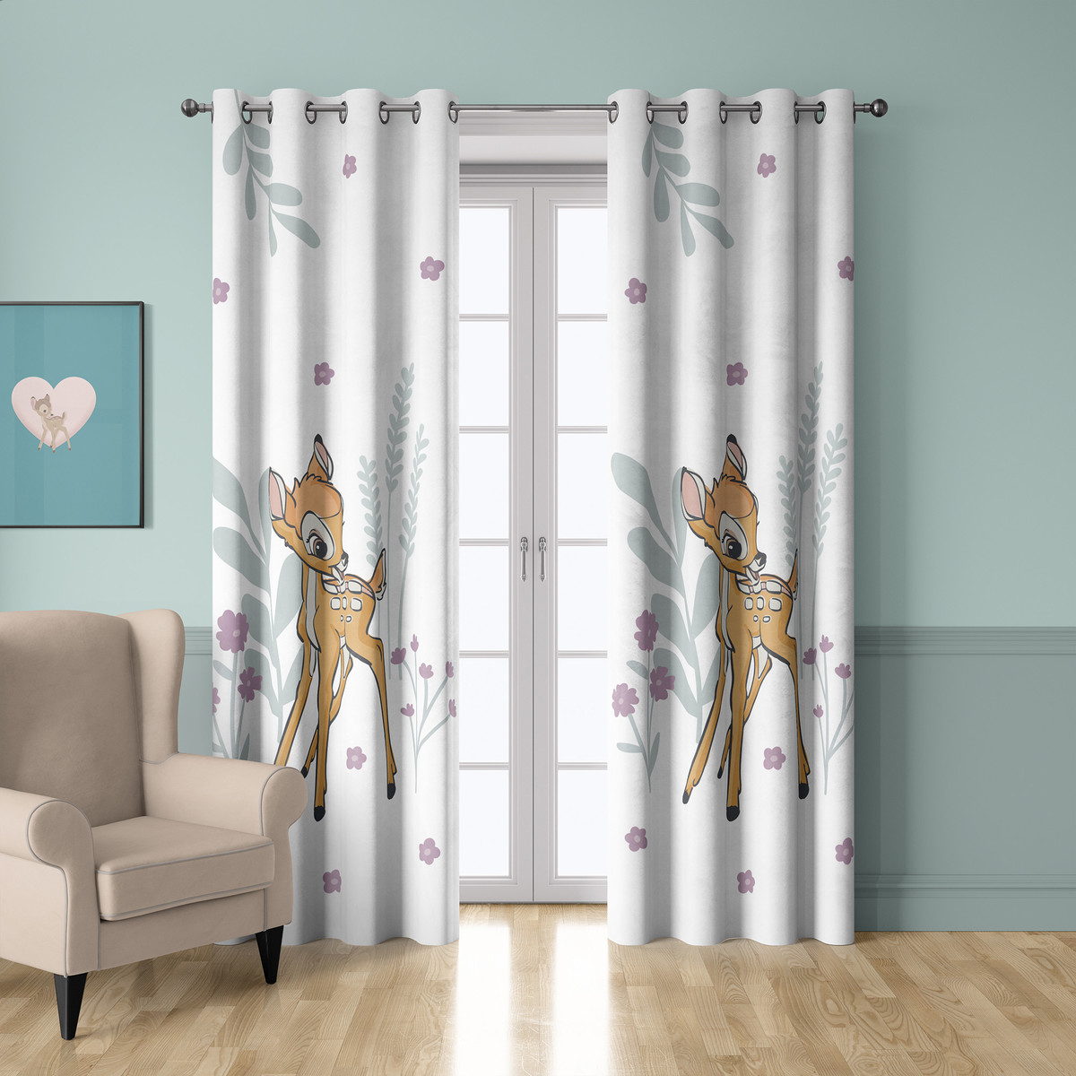 Home Children Curtains & blinds Disney deco BAMBI Multicolour