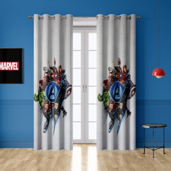 Home Children Curtains & blinds Disney deco AVENGERS Multicolour