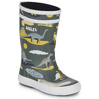 Shoes Children Wellington boots Aigle BABY FLAC PLAY2 Grey