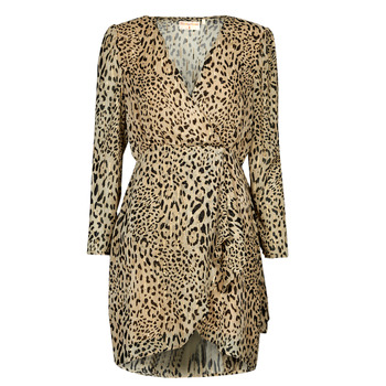 material Women Short Dresses Moony Mood  Leopard