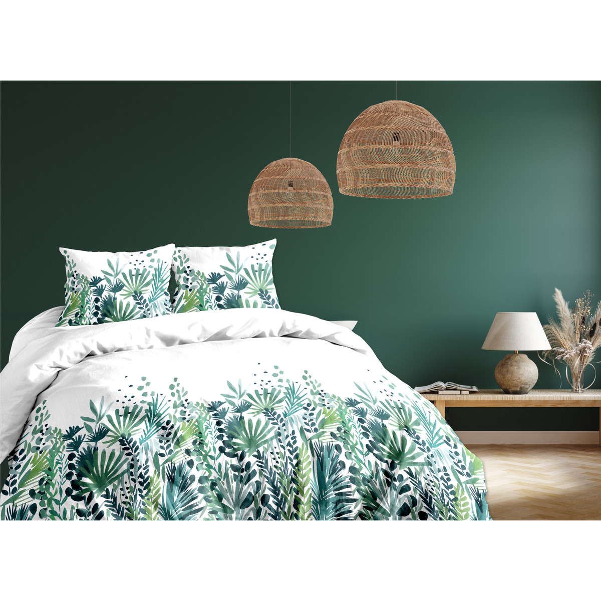 Home Bed linen Calitex WINNY VERT 260x240 Green