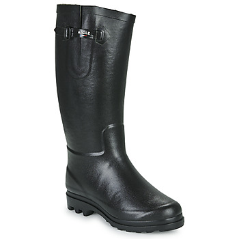 Shoes Women Wellington boots Aigle AIGLENTINE FUR2 Black