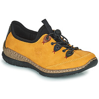 Shoes Women Low top trainers Rieker N3271-68 Yellow / Black