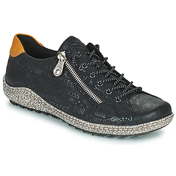 Shoes Women Low top trainers Rieker  Black / Grey