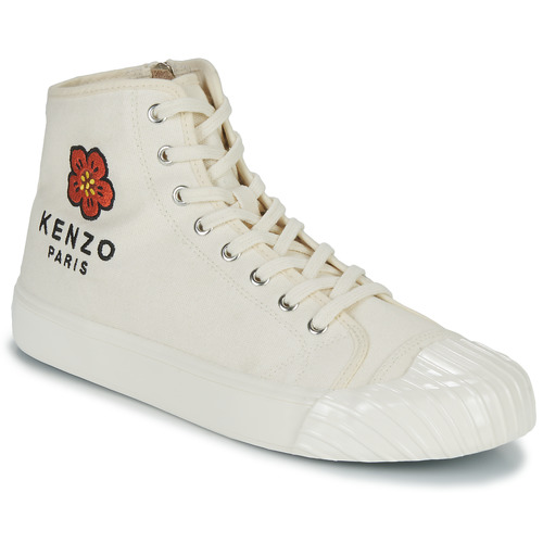 Shoes Men High top trainers Kenzo KENZOSCHOOL HIGH TOP SNEAKERS White