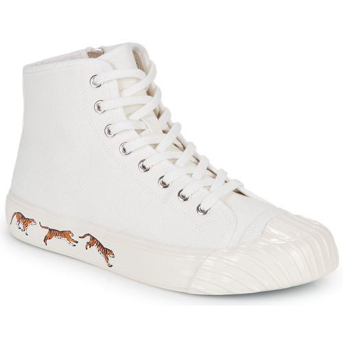 Ass Hopefully efficiency Kenzo KENZOSCHOOL HIGH TOP SNEAKERS White - Free delivery | Spartoo NET ! - Shoes  High top trainers Women USD/$255.20