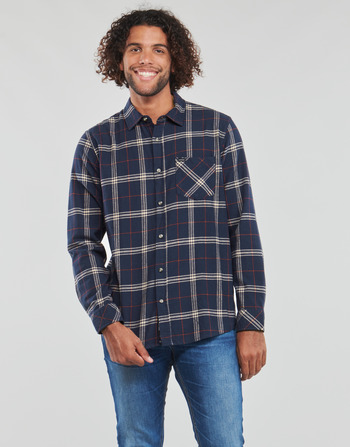Clothing Men long-sleeved shirts Rip Curl CHECKED IN FLANNEL Marine