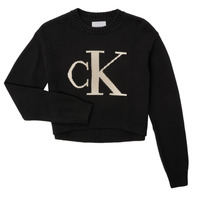 material Girl sweaters Calvin Klein Jeans MONOGRAM SWEATER Black