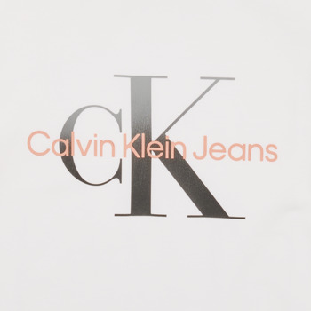 Calvin Klein Jeans GRADIENT MONOGRAM T-SHIRT White