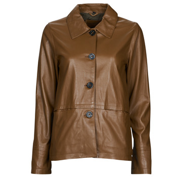 Clothing Women Leather jackets / Imitation le Oakwood NANCY Cognac