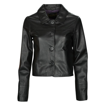 Clothing Women Leather jackets / Imitation le Oakwood GRACE Black