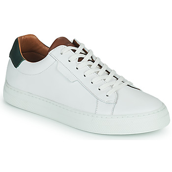 Shoes Men Low top trainers Schmoove SPARK CLAY White / Green / Camel