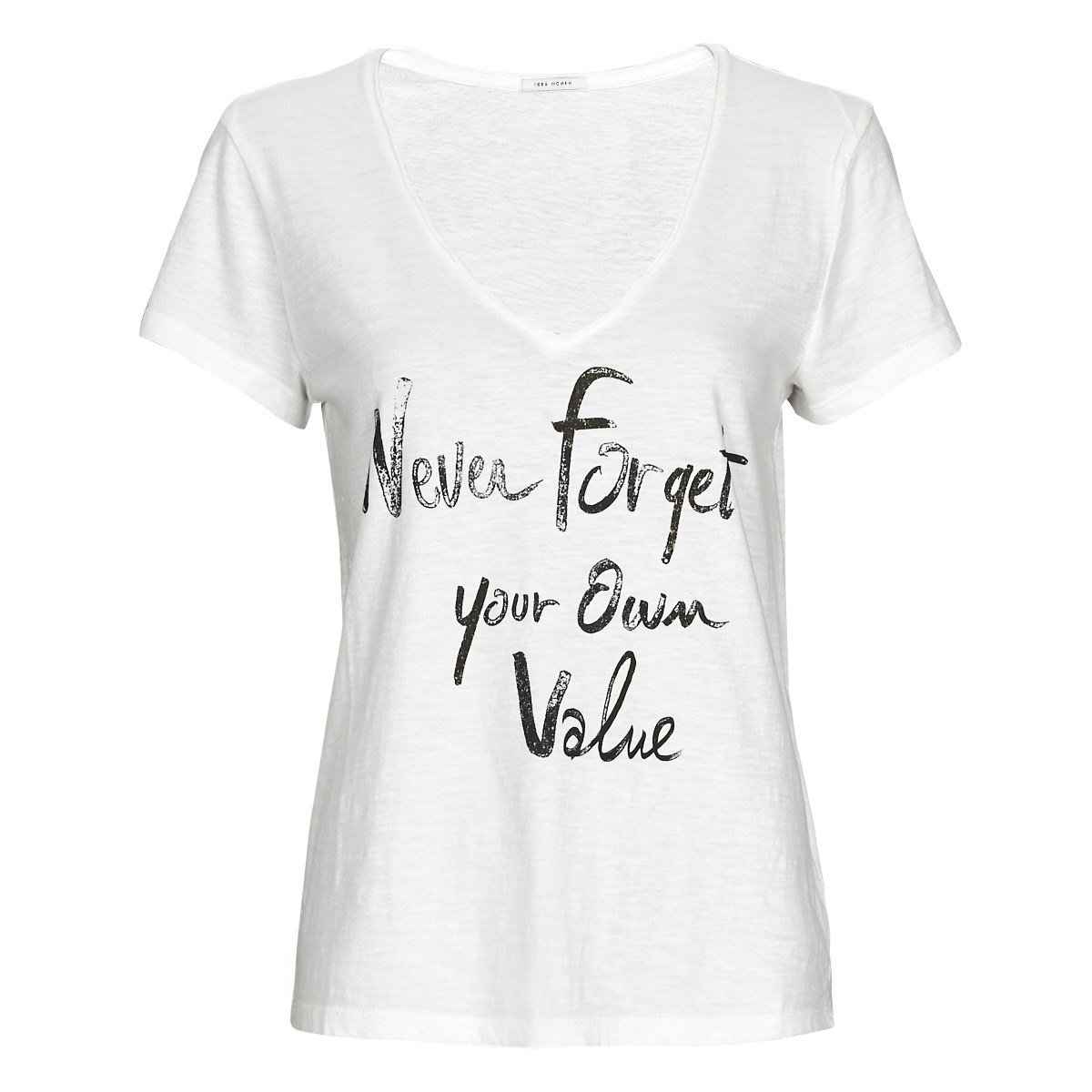 Clothing Women short-sleeved t-shirts Ikks BV10045 Ecru