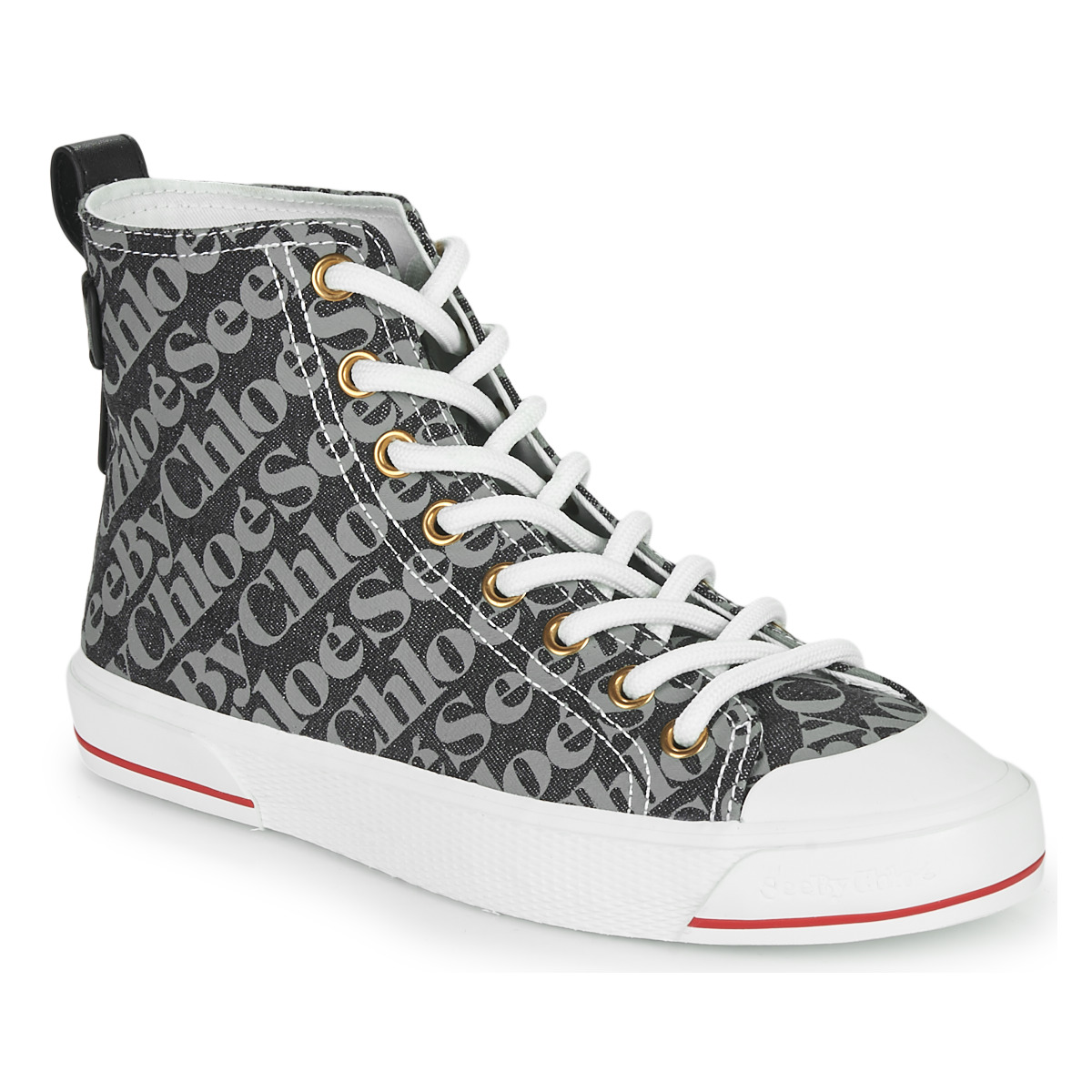 Shoes Women High top trainers See by Chloé ARYANA Grey