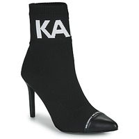Shoes Women Ankle boots Karl Lagerfeld PANDORA HI KNIT COLLAR ANKLE BT Black
