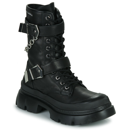 Shoes Women Mid boots Karl Lagerfeld TREKKA MAX Hi Buckle Boot Black