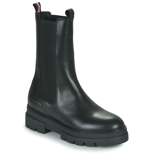 Tommy Hilfiger CHELSEA Black - Free delivery | Spartoo NET ! Shoes Ankle boots Women