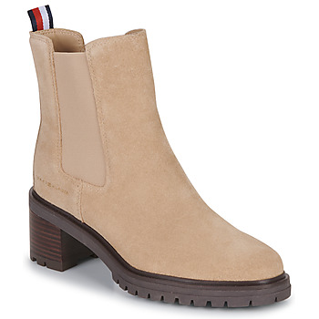 Tommy Hilfiger Outdoor Mid Heel Beige - Free delivery | Spartoo NET ! Shoes boots Women USD/$149.60
