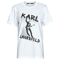material short-sleeved t-shirts Karl Lagerfeld KARL ARCHIVE OVERSIZED T-SHIRT White