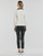 Clothing Women long-sleeved polo shirts Karl Lagerfeld LONG SLEEVE BOUCLE POLO Beige / Black