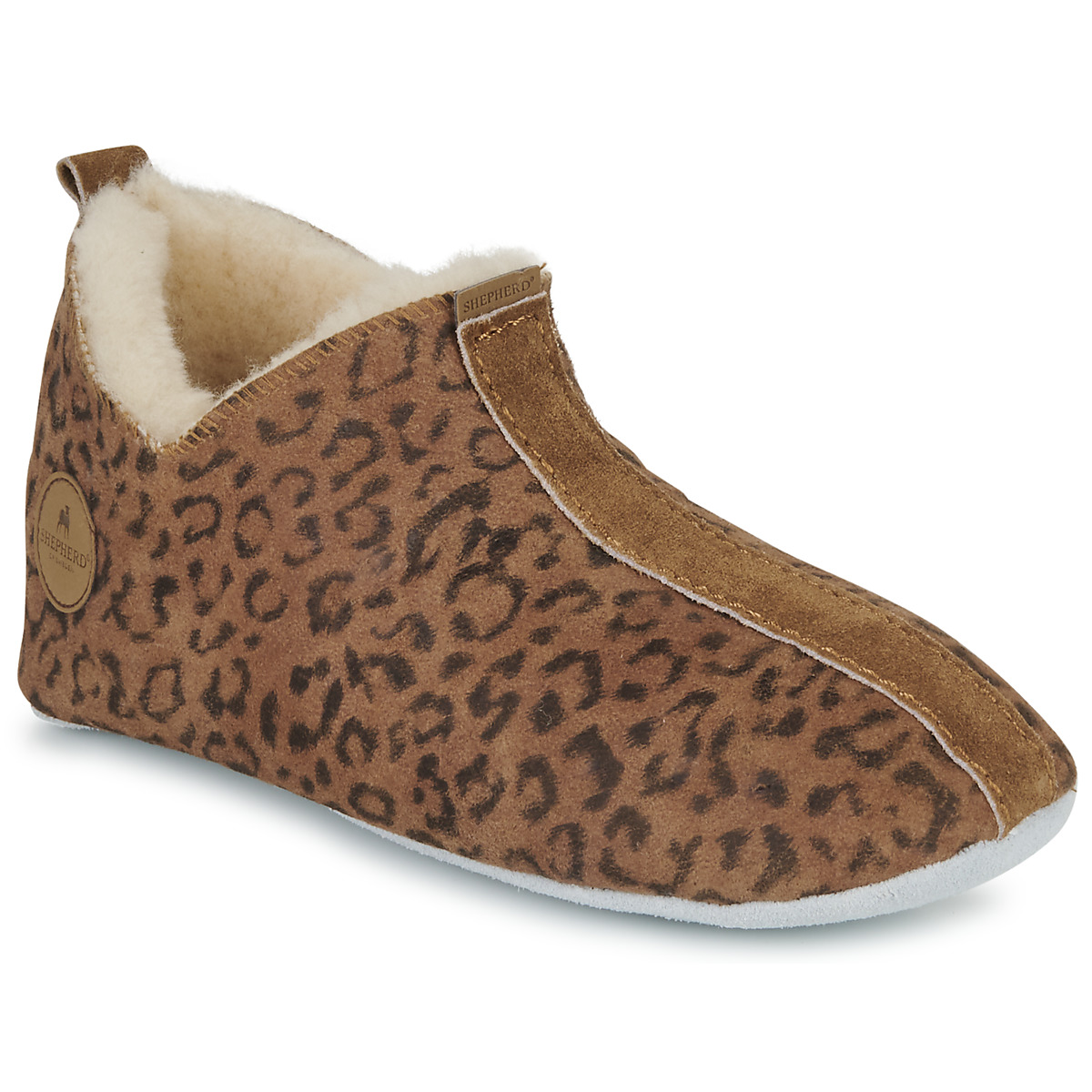 Shoes Women Slippers Shepherd Lina Cognac / Leopard