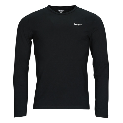 Pepe jeans ORIGINAL BASIC 2 LONG Black - Free delivery | Spartoo NET ! -  Clothing short-sleeved t-shirts Men