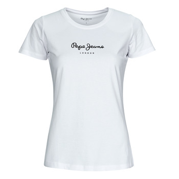 material Women short-sleeved t-shirts Pepe jeans NEW VIRGINIA White
