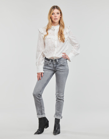 Clothing Women straight jeans Pepe jeans VENUS Grey