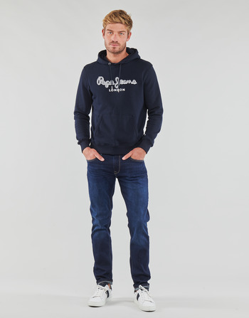 Clothing Men straight jeans Pepe jeans STANLEY Blue