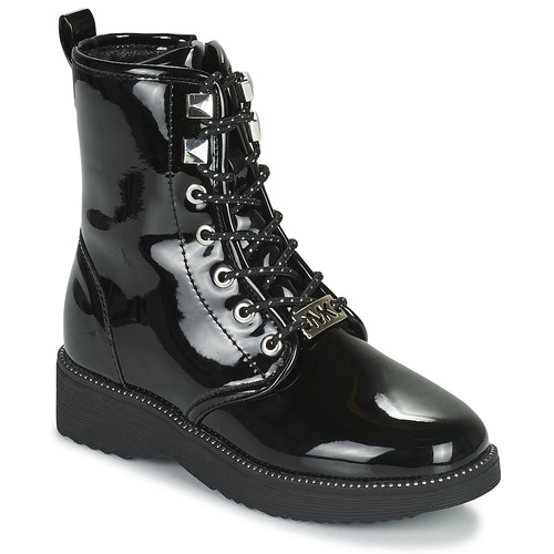 Shoes Girl Mid boots MICHAEL Michael Kors HASKELL Black / Varnish