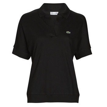 material Women short-sleeved polo shirts Lacoste PF0504 LOOSE FIT Black
