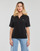 Clothing Women short-sleeved polo shirts Lacoste PF0504 LOOSE FIT Black