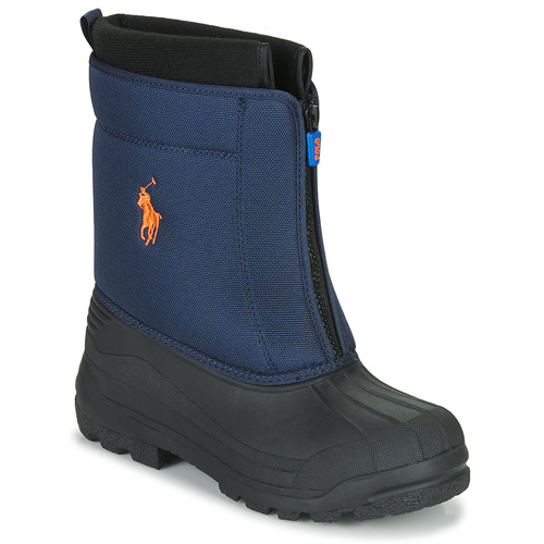 Polo Ralph Lauren QUILO ZIP II Marine / Orange - Free delivery | Spartoo  NET ! - Shoes Snow boots Child USD/$