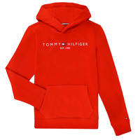 material Children sweaters Tommy Hilfiger U ESSENTIAL HOODIE Red