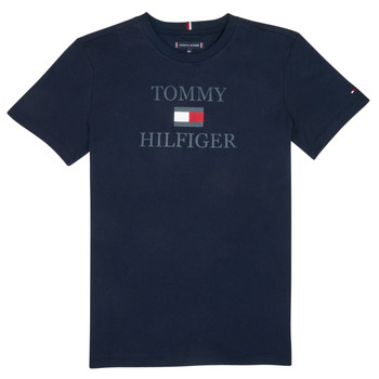 Clothing Boy short-sleeved t-shirts Tommy Hilfiger KB0KB07794-SKY Marine