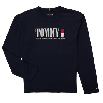 Clothing Boy Long sleeved shirts Tommy Hilfiger KB0KB07887-DW5 Marine