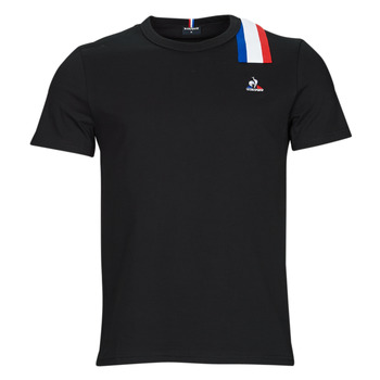 material Men short-sleeved t-shirts Le Coq Sportif TRI TEE SS N 1 Black