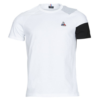 Clothing Men short-sleeved t-shirts Le Coq Sportif BAT TEE SS N 1 White / Grey / Black